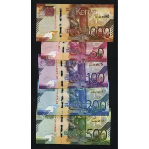 Afrika - Central Bank of Kenya 2019 šilinků sada 5 kusů
