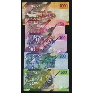 Afrika - Central Bank of Kenya 2019 šilinků sada 5 kusů