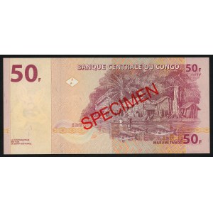Afrika - Konžská centrální banka 50 franků 2007