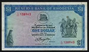 Africa - Reserve Bank of Rhodesia 1978 - $1.