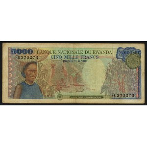 Afryka - Rwanda 5000 Franków -1988