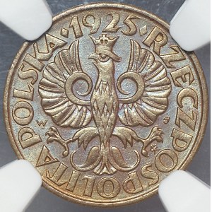 II RP, 2 groše 1925 - NGC MS 64 BN