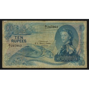 Afryka - Seszele 10 Rupii 1968