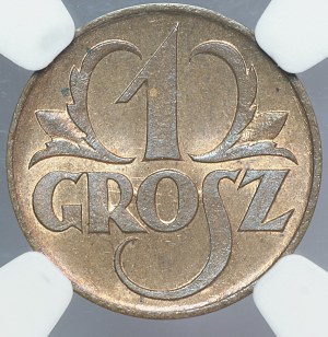 II RP, 1 penny 1923 - NGC MS 66 BN