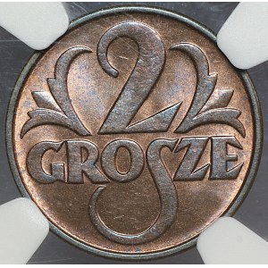 II RP, 2 pennies 1936 - NGC MS 65 RB