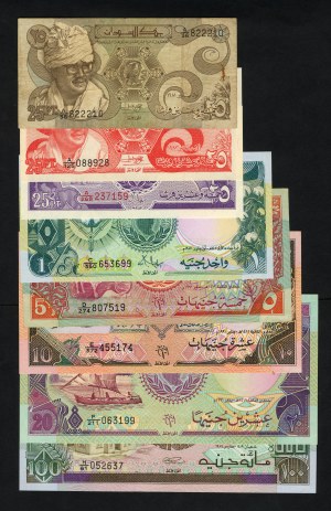 Africa - Sudan Sudanese Pounds set of 8 pieces