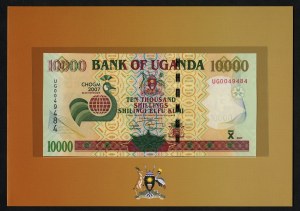 Africa - Uganda 2007 - Commemorative banknote with a denomination of 10000 Shillings.