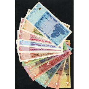 Afryka - Zimbabwe 2009 - 2020 Dolar zestaw 12 sztuk