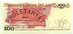 100 zloty 1986 - série transitoire 1986/1988 TB, numérotation attrayante 1111113