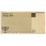 Getto Łódź (Litzmannstadt Ghetto), 20 marek 1940 zestaw 2 sztuk z odmiennym typem numeratora