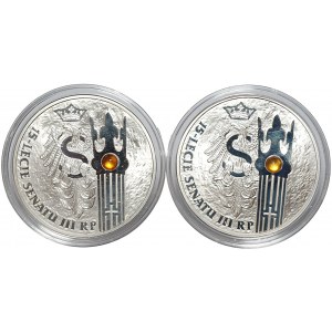 III RP, 20 złotych 2004 - 15-lecie Senatu III RP, zestaw 2 sztuk monet