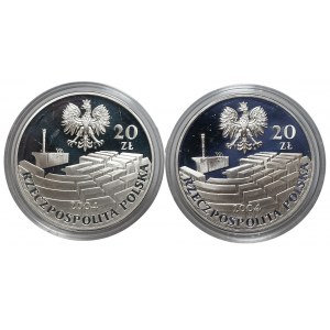 III RP, 20 złotych 2004 - 15-lecie Senatu III RP, zestaw 2 sztuk monet