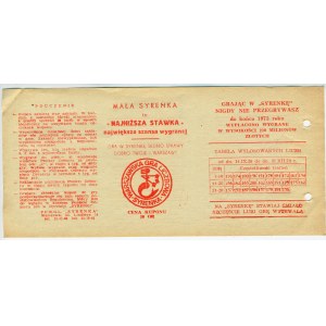 Gra liczbowa „Mała Syrenka” 1974