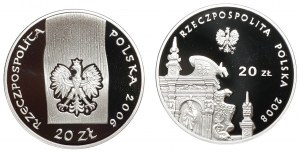20 zloty 2006 - Church in Haczów / 20 zloty 2008 - Kazimierz Dolny set of 2 pieces