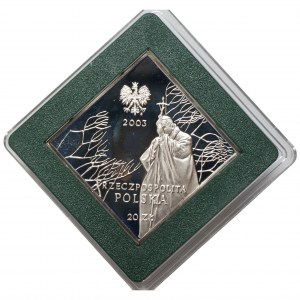 III RP, 20 PLN 2003, Jan Pavel II. - 25. výročí pontifikátu