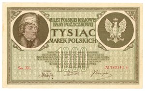 1,000 Polish marks 1919 - ZL series