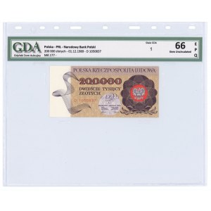 200 000 PLN 1989 - Série D, GDA 66 EPQ