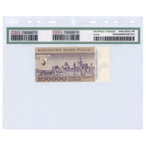 200,000 zloty 1989 - series F - GDA 67 EPQ