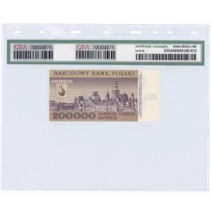 PLN 200.000 1989 - Serie K, GDA 66 EPQ