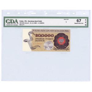 200.000 PLN 1989 - Serie A, GDA 67 EPQ