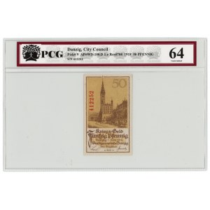 GDAŃSK/DANZIG - 50 fenig 1918, PCG 64