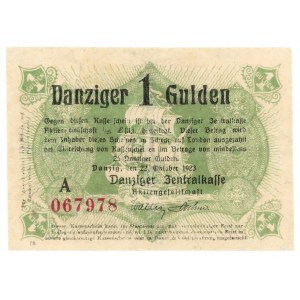 GDAŃSK/DANZIG, 1 gulden 1923, október,