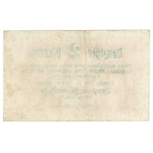 GDAŃSK/DANZIG, 2 fenig 1923, október