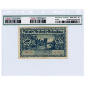 GDAŃSK/DANZIG, 500 mariek 1922, GDA 58EPQ