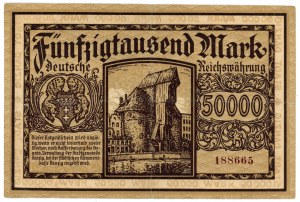 GDAŃSK/DANZIG, 50.000 mariek 1923