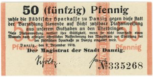 GDAŃSK/DANZIG, 50 fenig 1916