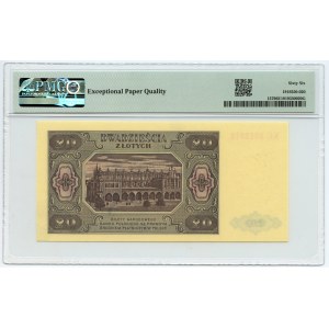 20 zlotých 1948 - série KC - PMG 66 EPQ