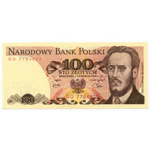 100 zlotých 1979 - série GG
