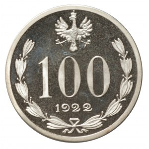 Próba 100 marek 1922 - KOPIA Kremnica