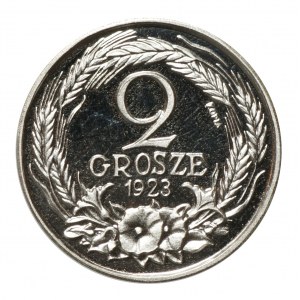 Ukázka 2 haléřů 1923 - COPY Kremnica