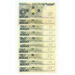 1000 złotych 1982 - zestaw 10 sztuk
