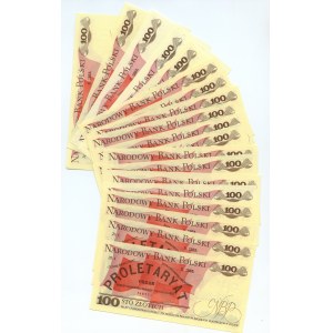 100 zloty 1986 set of 20 pieces