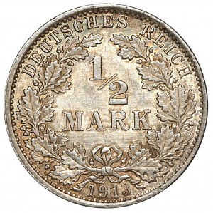 Germany, Prussia, 1/2 mark 1913