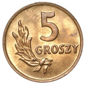 PRL, 5 groszy 1949