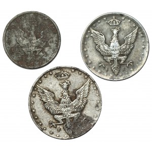 Kingdom of Poland, Set of 5-20 fenigs 1917-18
