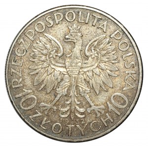 II RP, 10 zl. 1932 Hlava ženy BZM