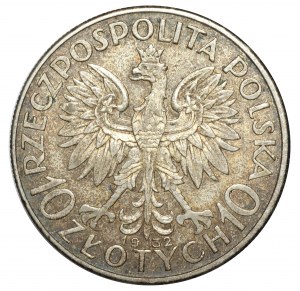 II RP, 10 Zloty 1932 Kopf einer Frau BZM
