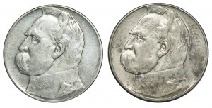 Second Republic, Set of 10 Gold 1935-37 Pilsudski.