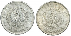 Second Republic, Set of 10 Gold 1935-37 Pilsudski.