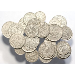 Second Republic, Set of 10 pennies-1 zloty