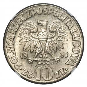 PRL, 10 zl. 1965 Copernicus - NGC MS64