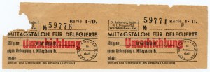Ghetto Lodz (Litzmannstadt Ghetto), Food vouchers for delegates