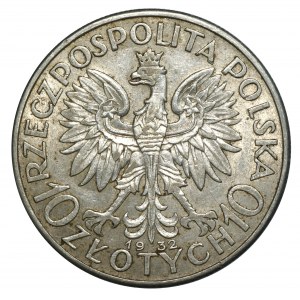 II RP, 10 zl. 1932 Hlava ženy BZM