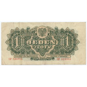 1 złoty 1944 - obowiązkowym - seria CP