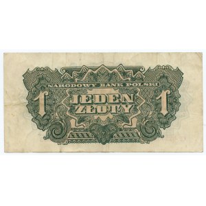 1 złoty 1944 - obowiązkowym - seria CP