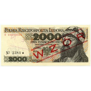 2.000 złotych 1979, seria S 0000000 - WZÓR No 2381*